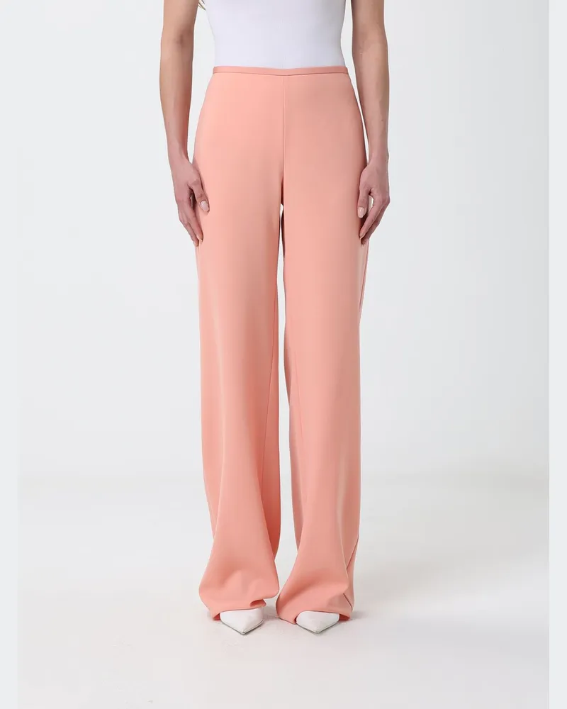 Emporio Armani Weite Crêpe-Hose Peach