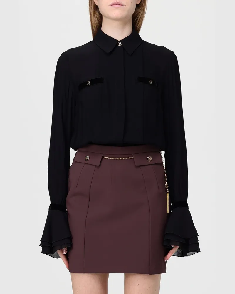 Elisabetta Franchi Hemdbluse damen Schwarz