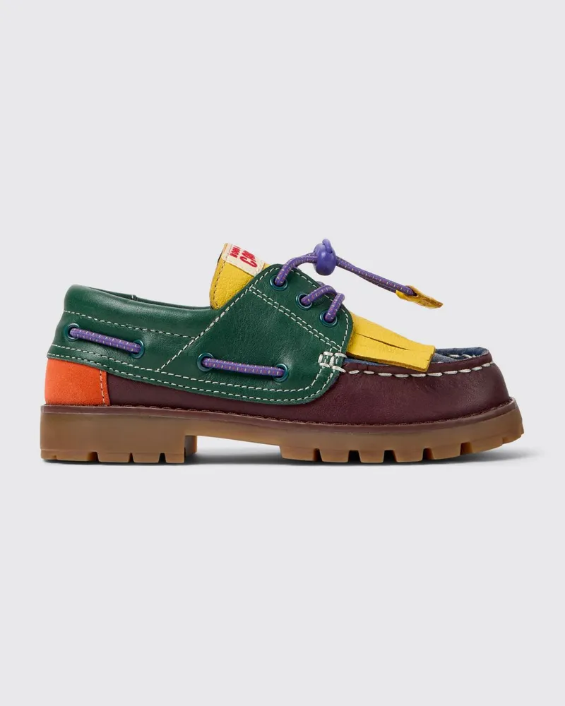 Camper Bobo Choses x Leder-Bootsschuhe Bunt