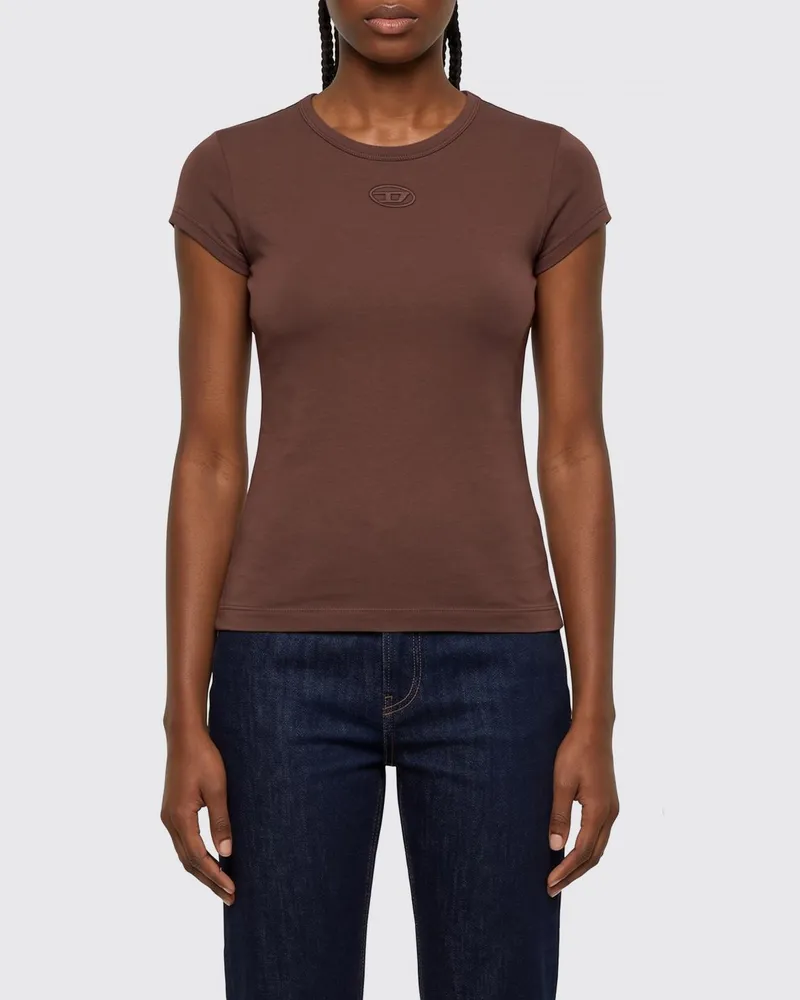 Diesel T-shirt damen Braun