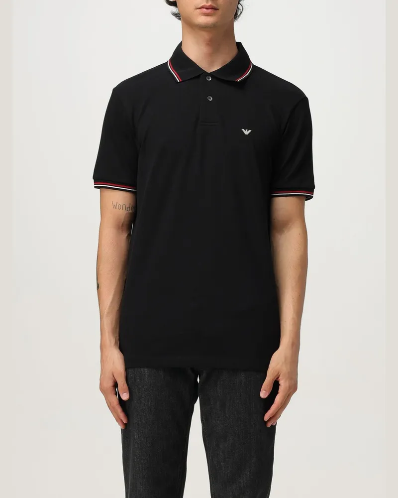 Emporio Armani Polo herren Schwarz