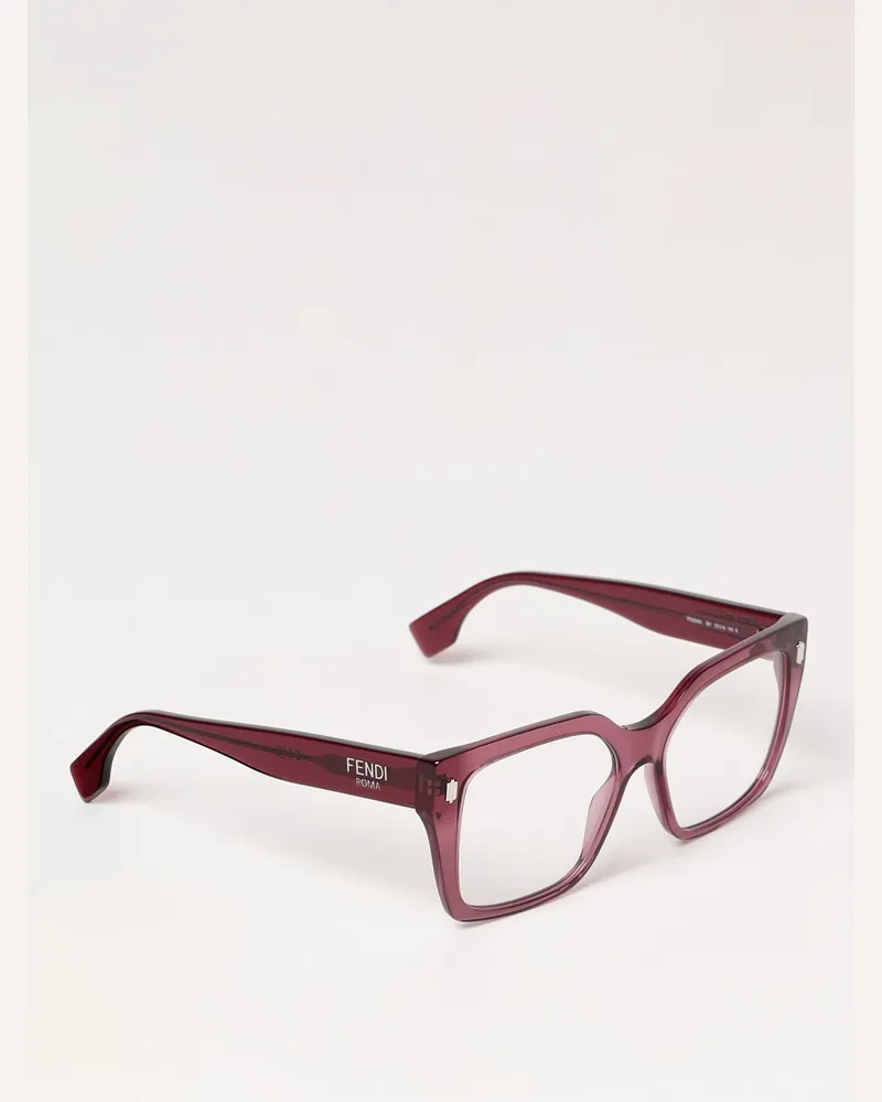 Fendi Brillen damen Burgunderrot