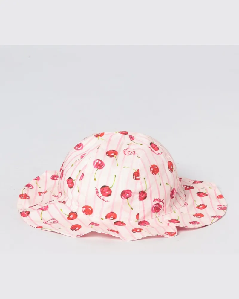 Moschino Bedruckter Baumwollhut Pink