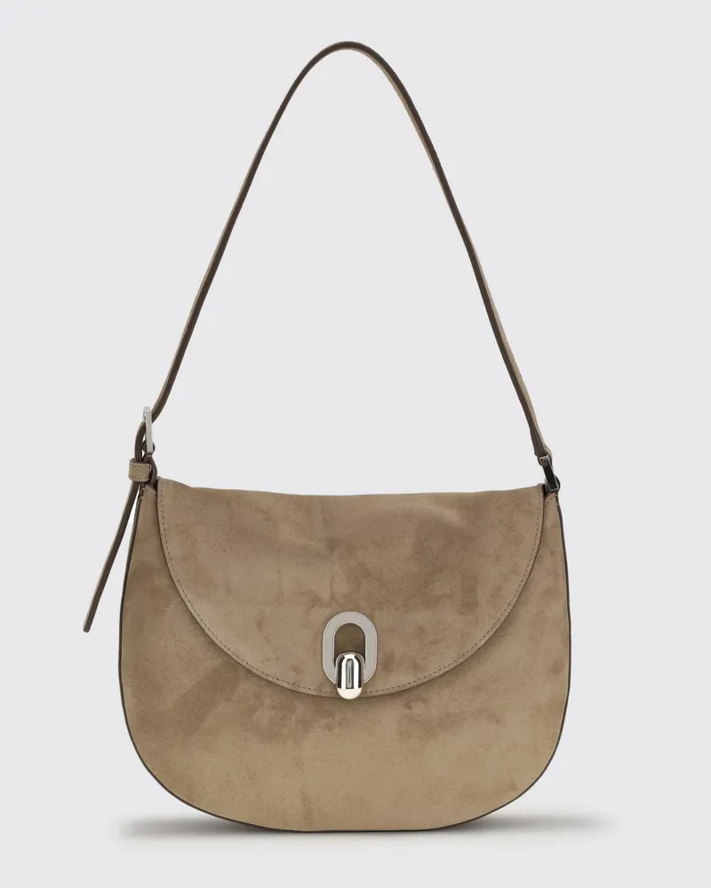 SAVETTE Schultertasche damen Taubengrau