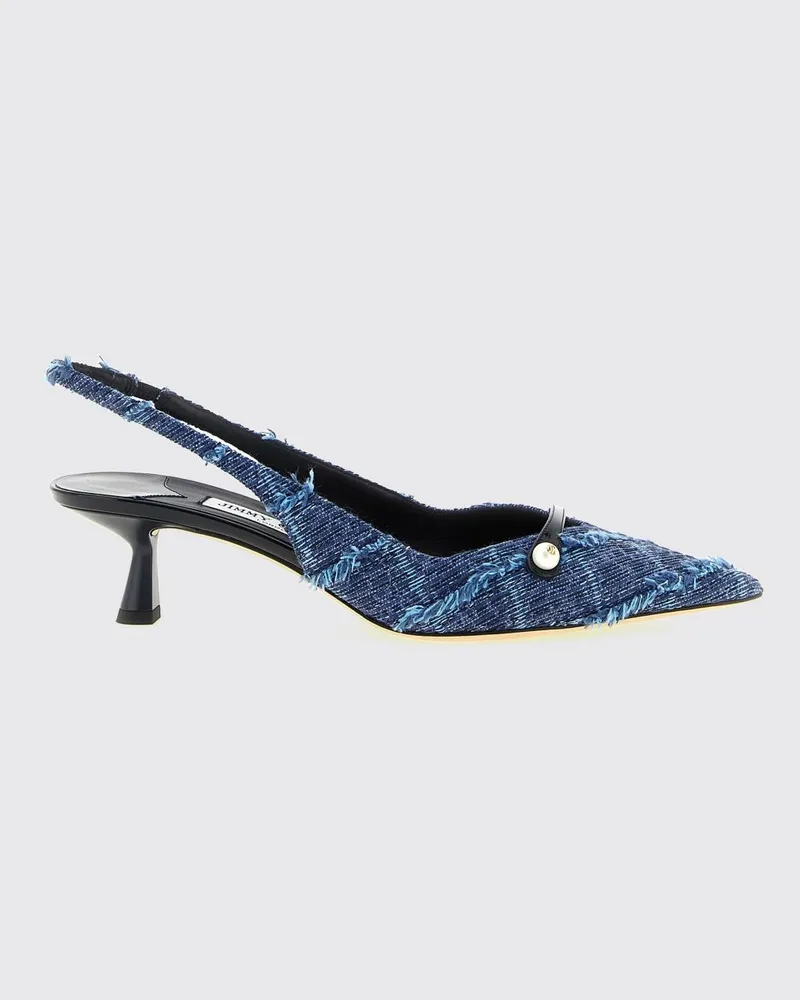 Jimmy Choo Amita Slingback-Pumps aus Tartan-Stoff mit niedrigem Absatz und mandelförmiger Kappe Bunt