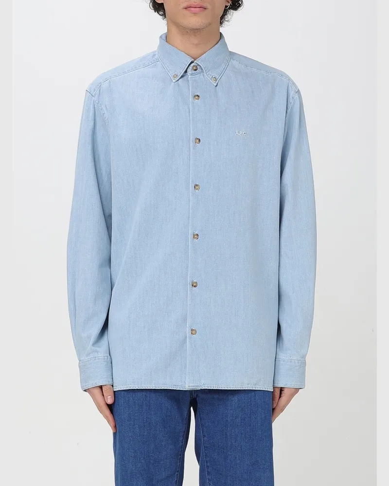 A.P.C. Hemd herren Hellblau