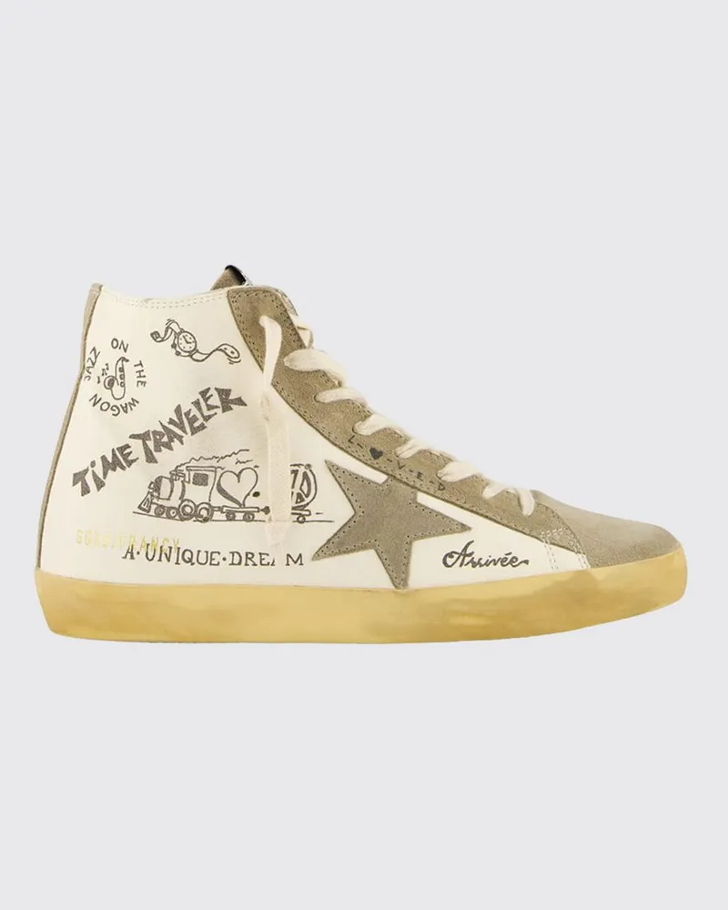 Golden Goose Francy Sneakers aus Used-Leder Weiß