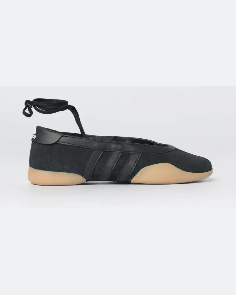 adidas Taekwondo Mei Ballerinas aus Wildleder mit Knöchelbändern Schwarz