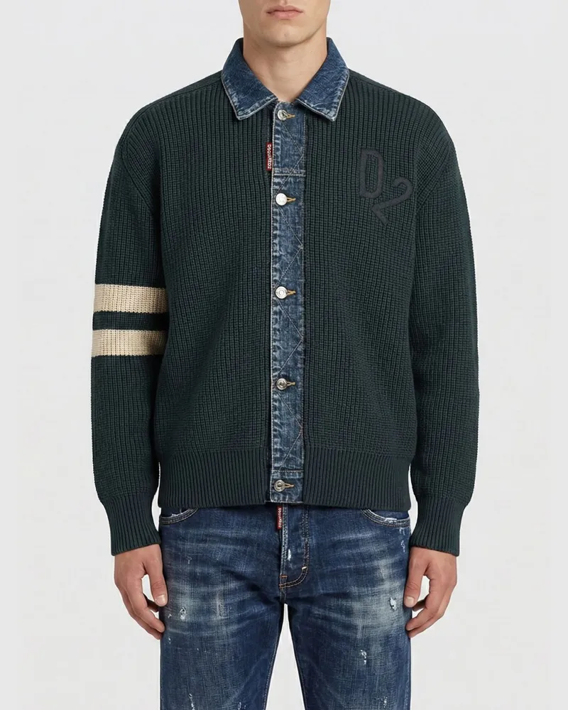 Dsquared2 Strickjacke herren Blau