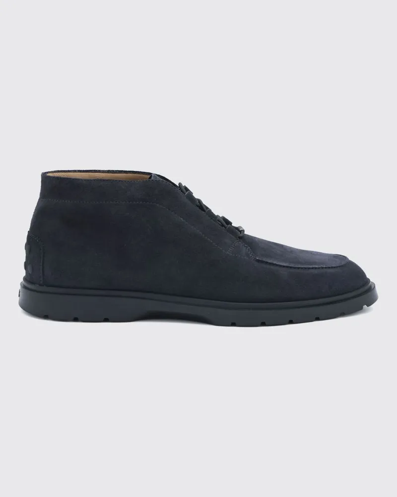 TOD'S Chukka-Stiefel aus Kalbswildleder mit runder Kappe und Gummisohle Haselnuss