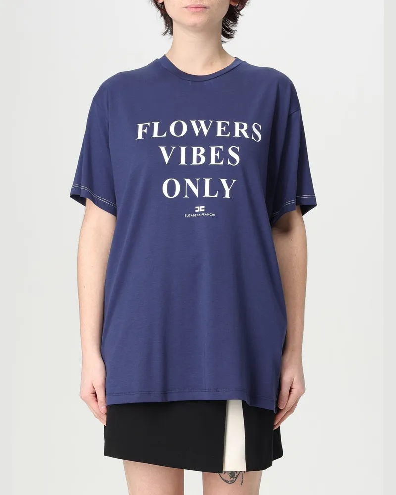 Elisabetta Franchi T-shirt damen Blau