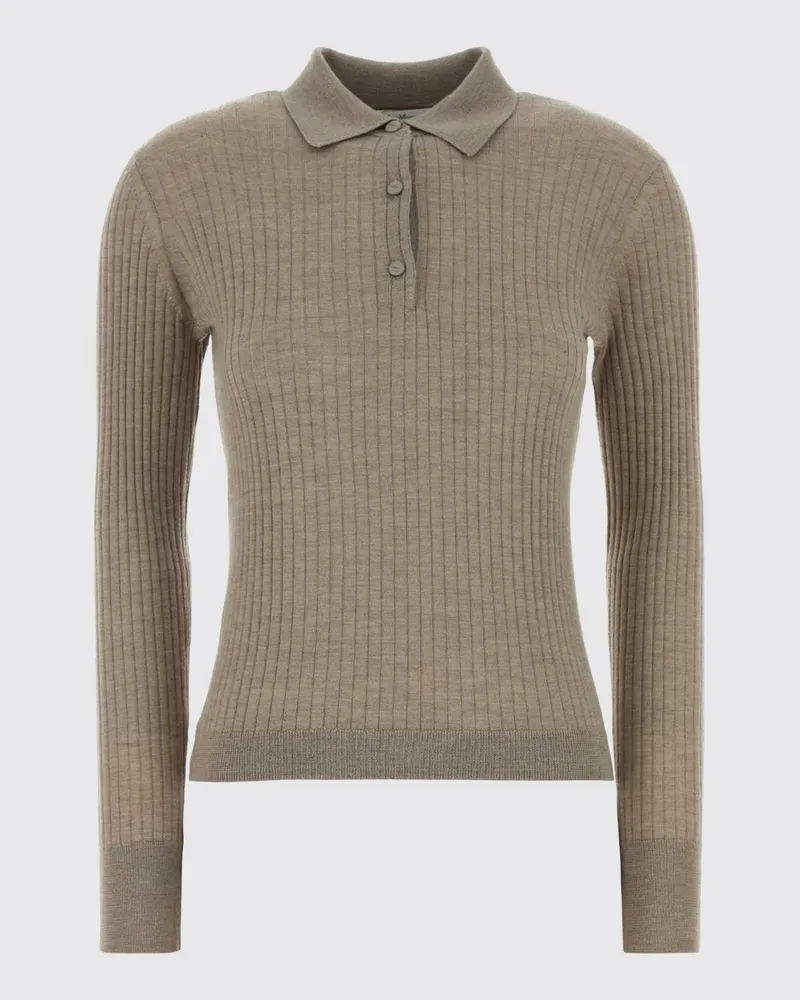 Max Mara Kaschmir- und Seidenpolo Braun