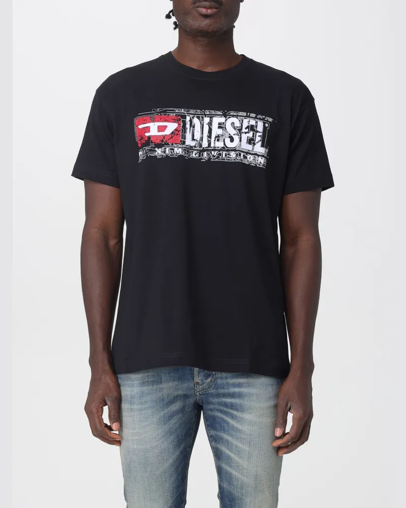 Diesel T-shirt herren Schwarz