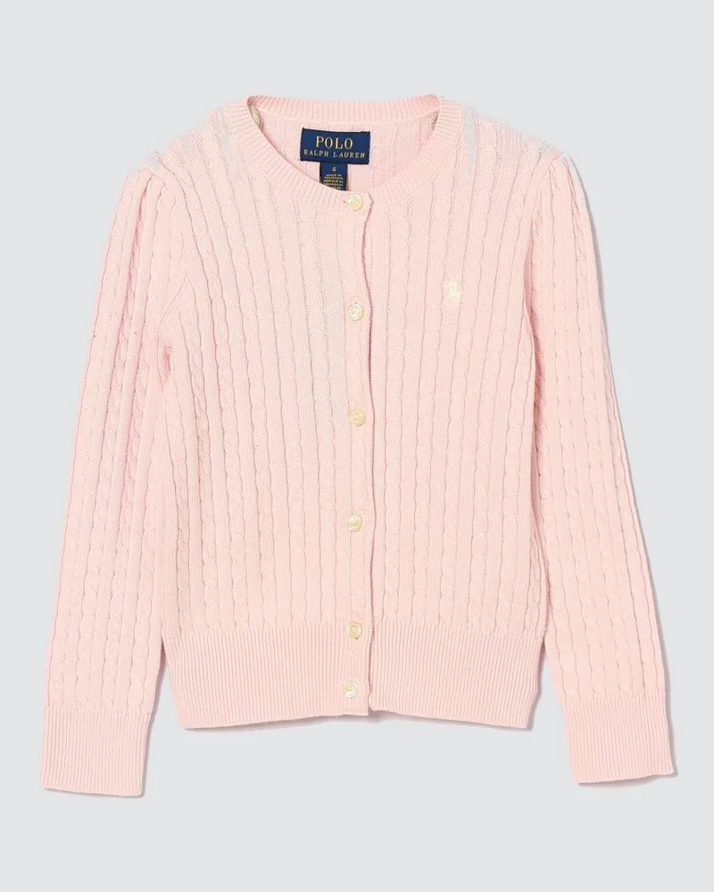 Ralph Lauren Trikot-Baumwollcardigan Pink