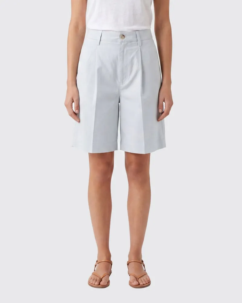 Woolrich Shorts aus Leinenmischung Grün