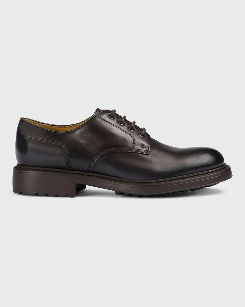 Doucal´s Derby-Schuhe aus Leder Dark