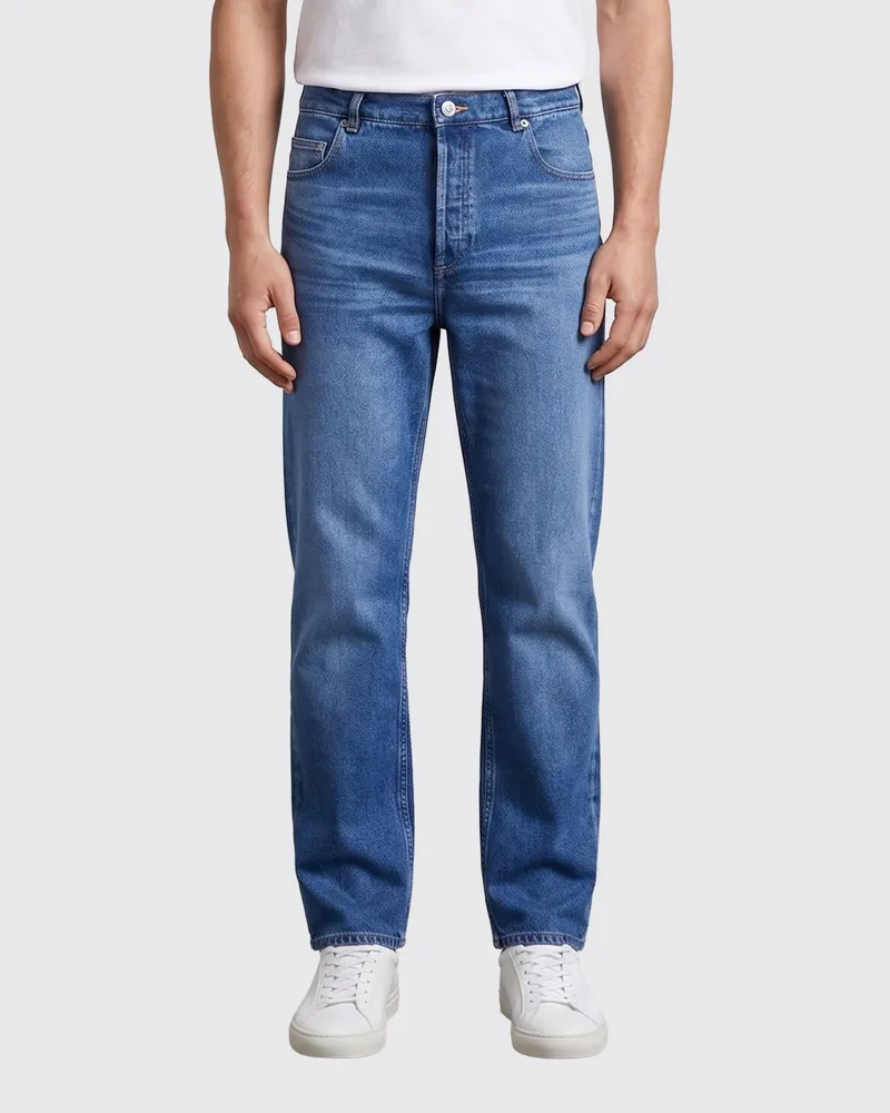 A.P.C. Fairfax Jeans aus Baumwolldenim mit geradem Bein und mittlerer Leibhöhe Blau