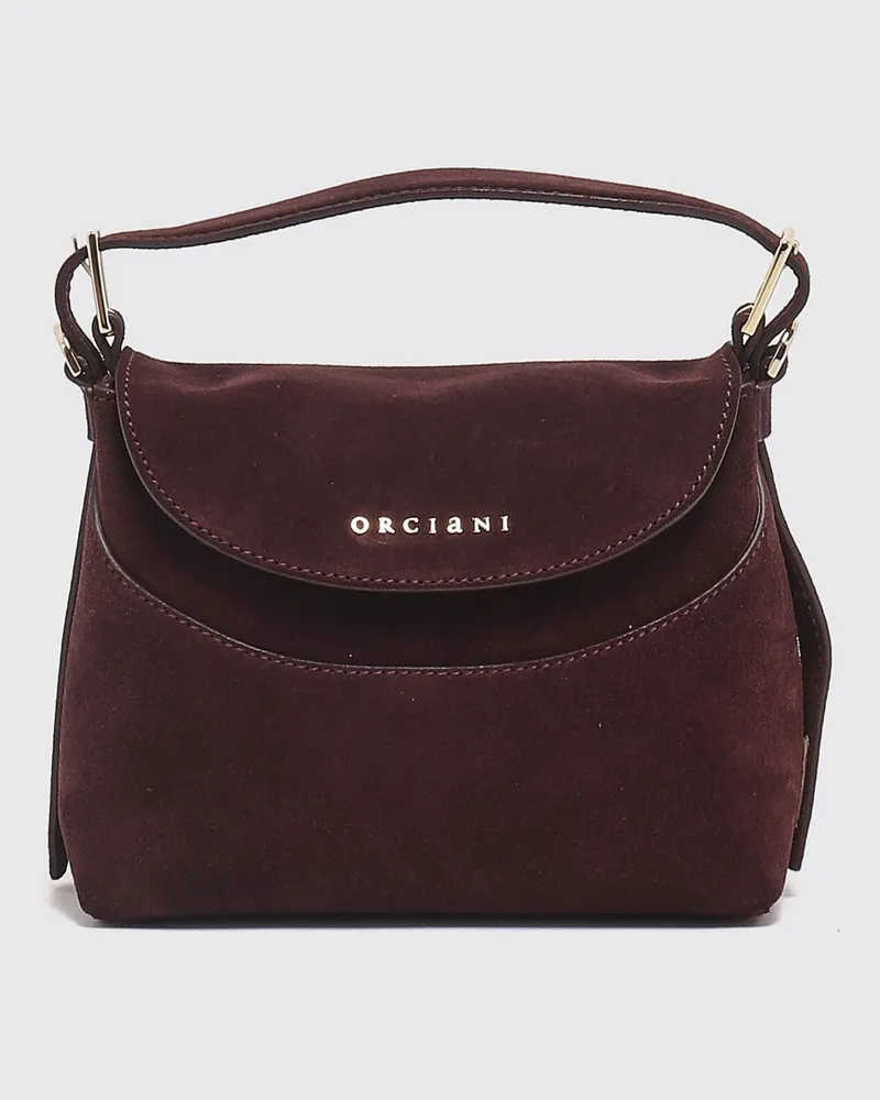 Orciani Schultertasche damen Burgunderrot