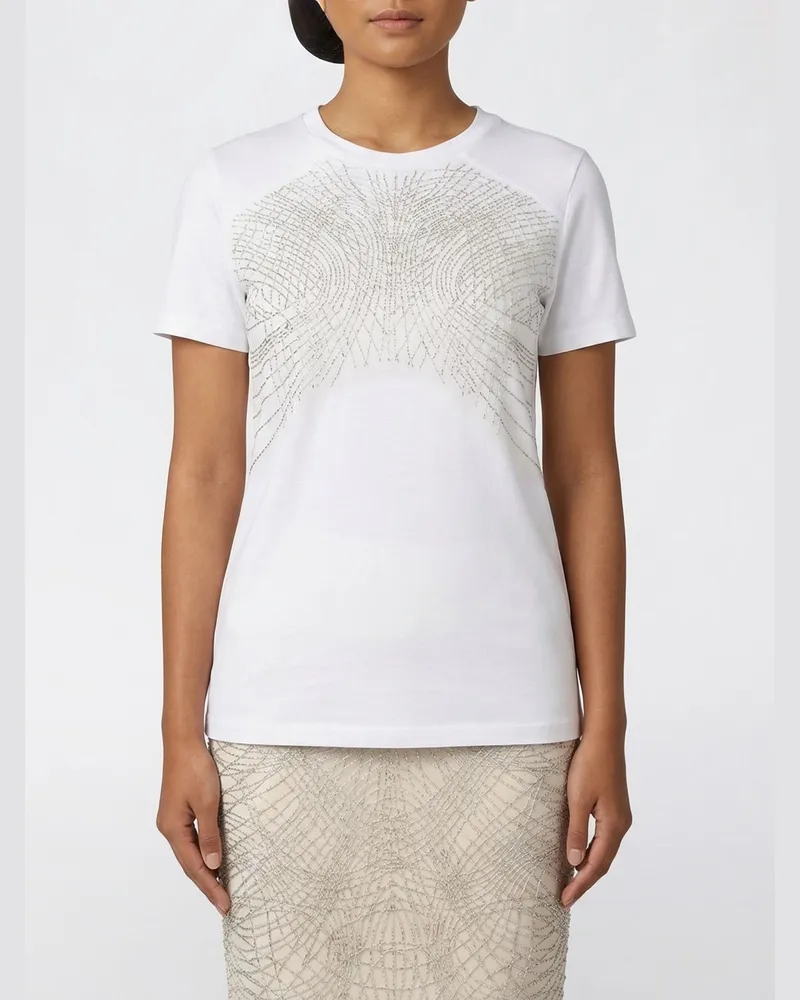Elisabetta Franchi T-shirt damen Weiß