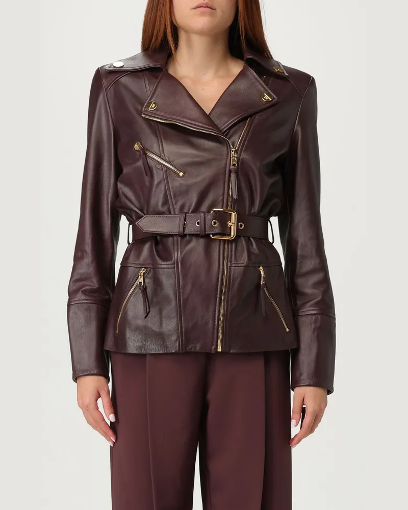 Elisabetta Franchi Jacke damen Weinrot