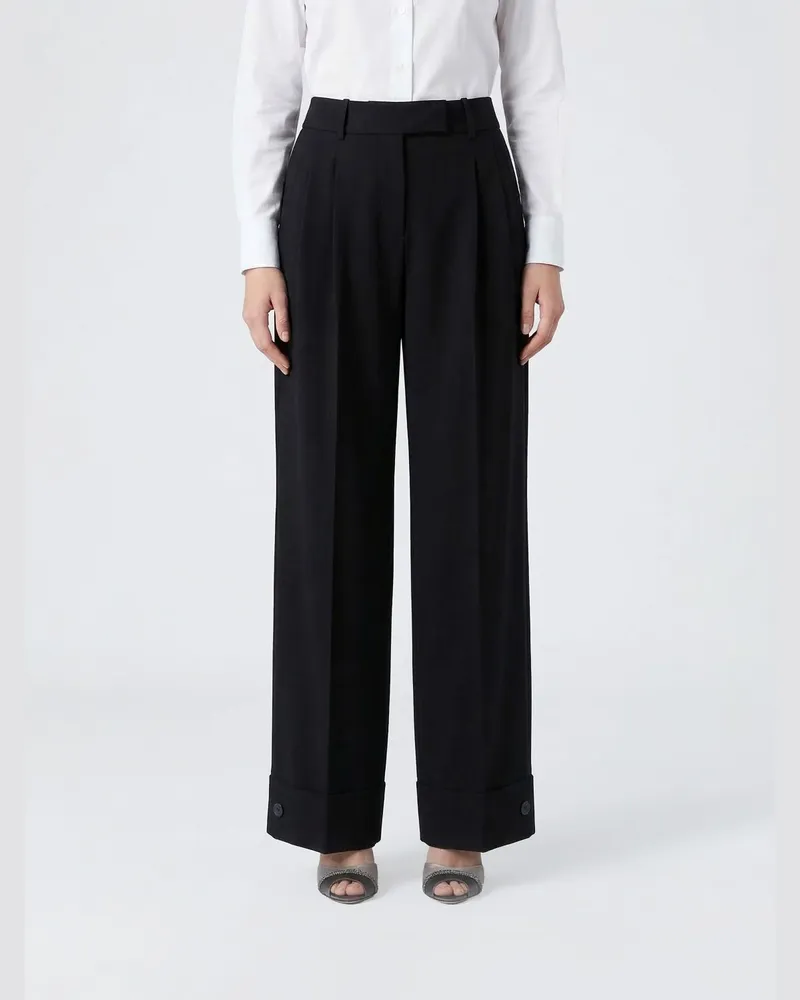 Giorgio Armani Hose damen Schwarz