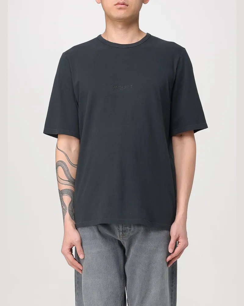 Saint Laurent T-shirt herren Schwarz