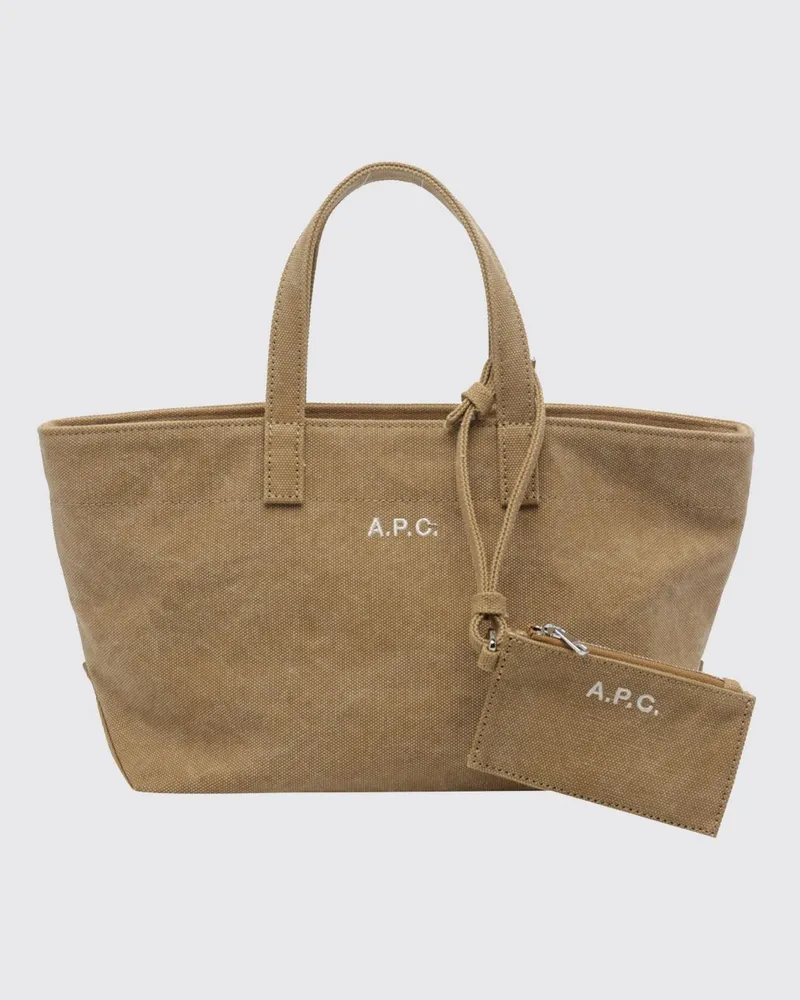 A.P.C. Schultertasche damen Beige