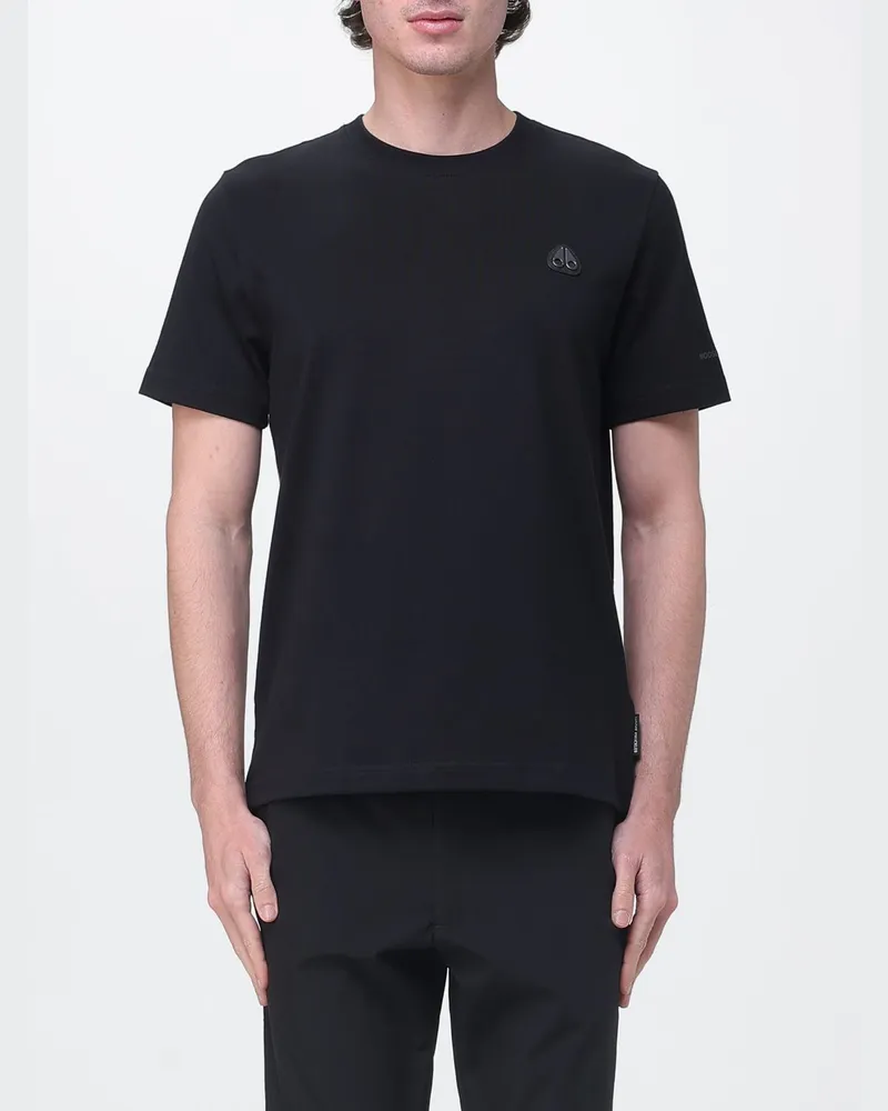 Moose Knuckles T-shirt herren Schwarz