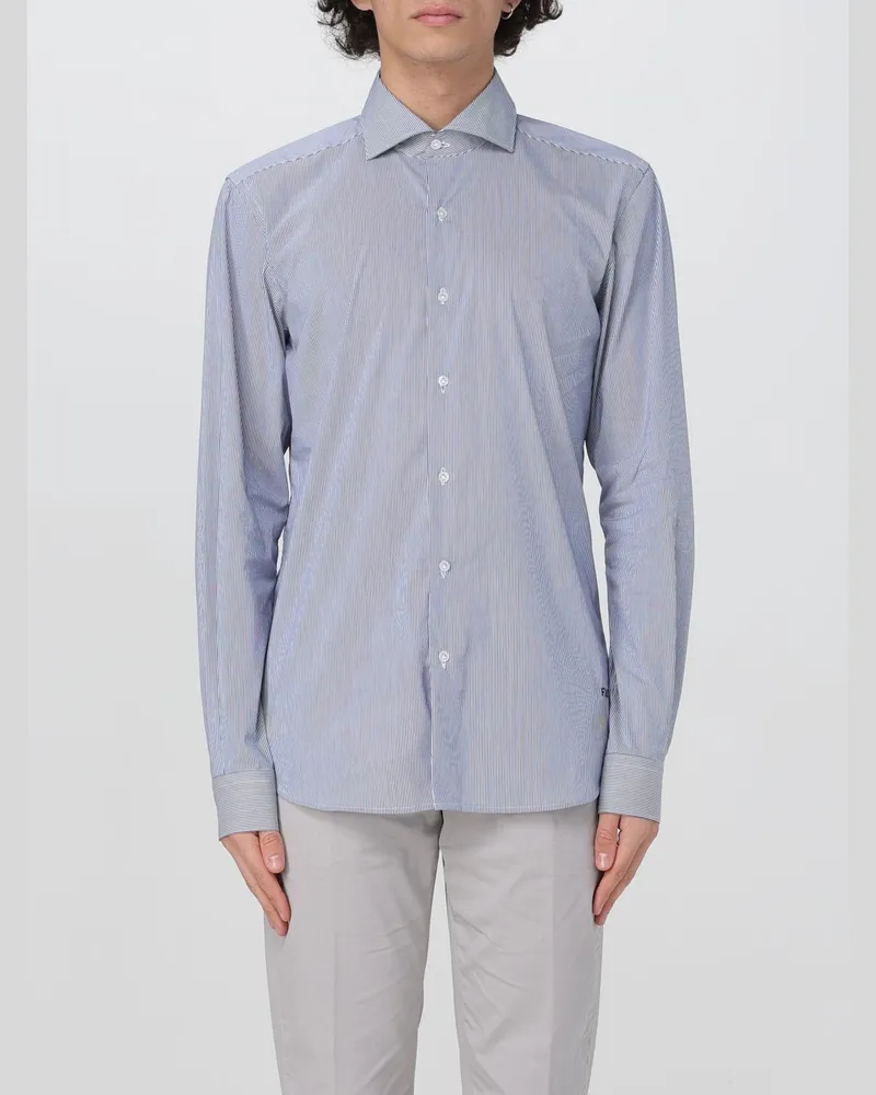Fay Hemd herren Blau