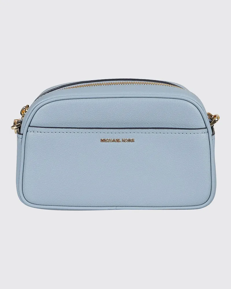 Michael Kors Jet Set Tasche aus genarbtem Leder Blau