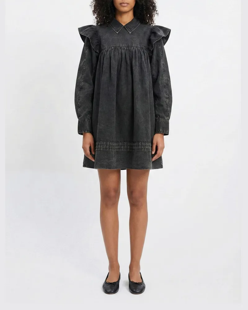 Ganni Kleid damen Schwarz