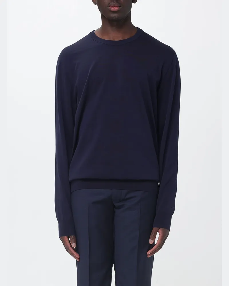 MC2 Saint Barth Basic-Rundhalspullover Navy