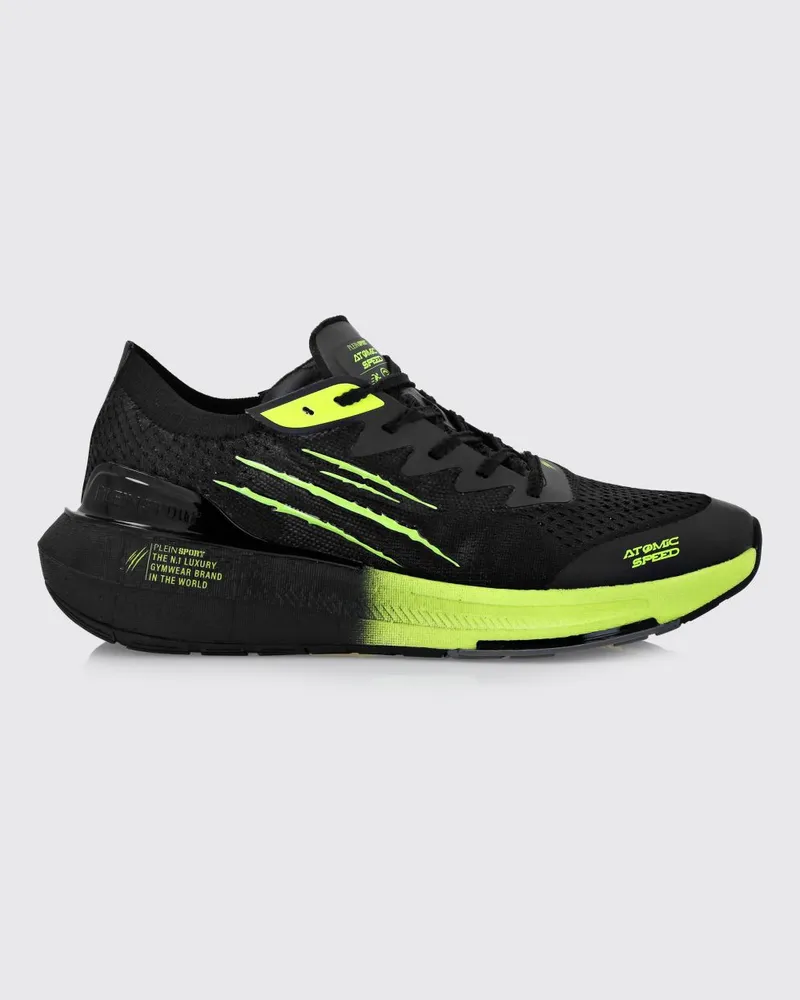 Philipp Plein Sneakers Atomic Speed aus Häkelstrick Schwarz