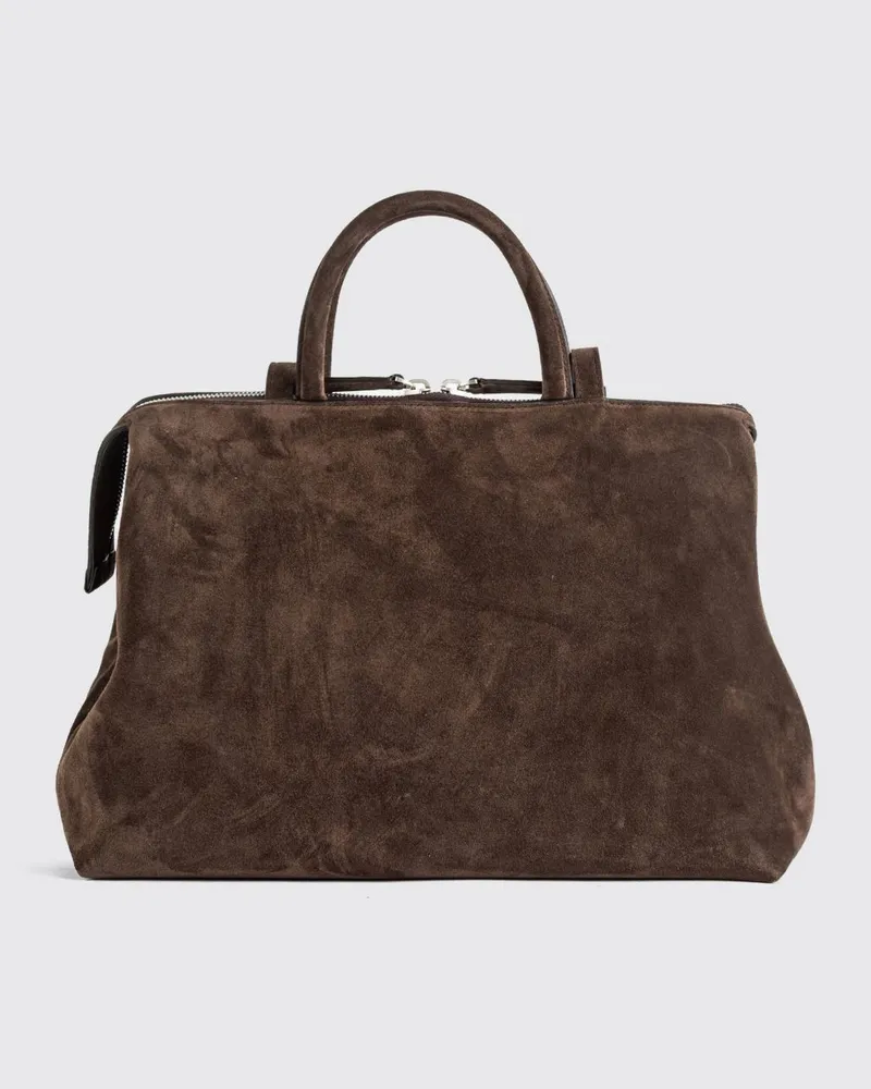 Marsèll 4 Dritta Handtasche aus Veloursleder mit vier Henkeln Dark