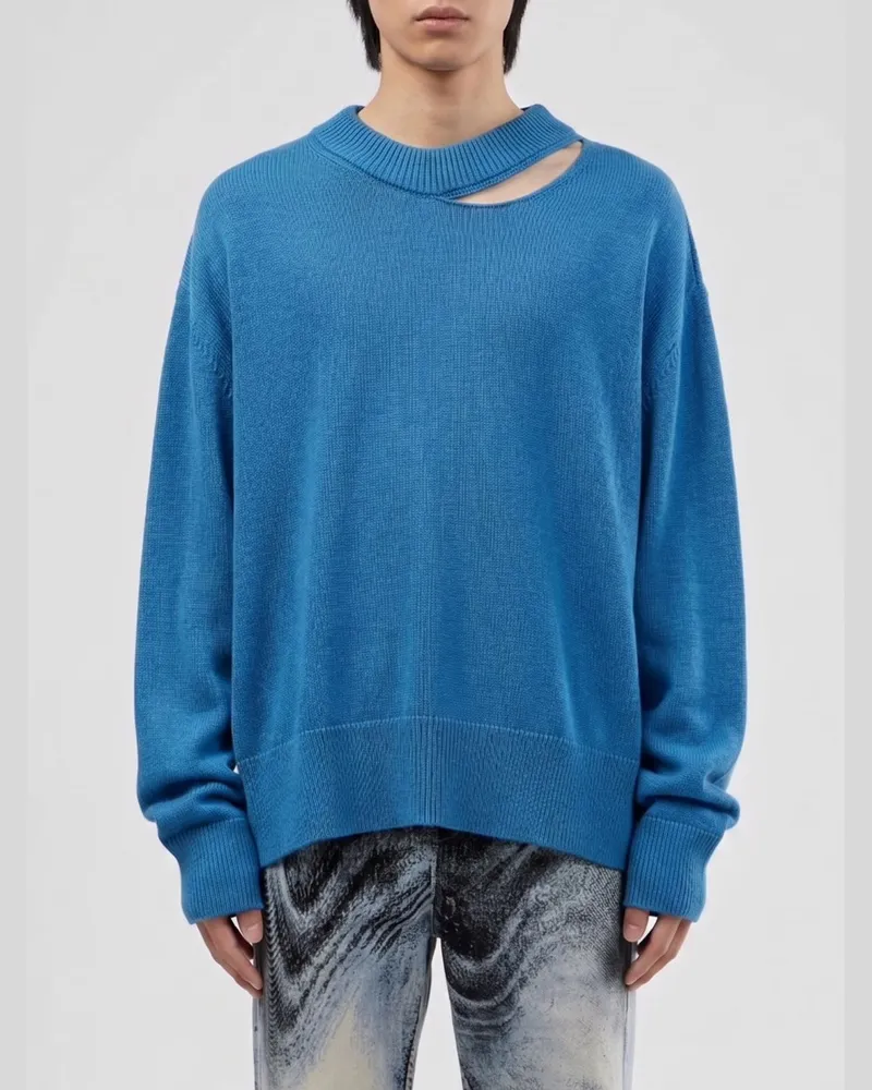 Camper Pullover aus Bio-Baumwolle Blau