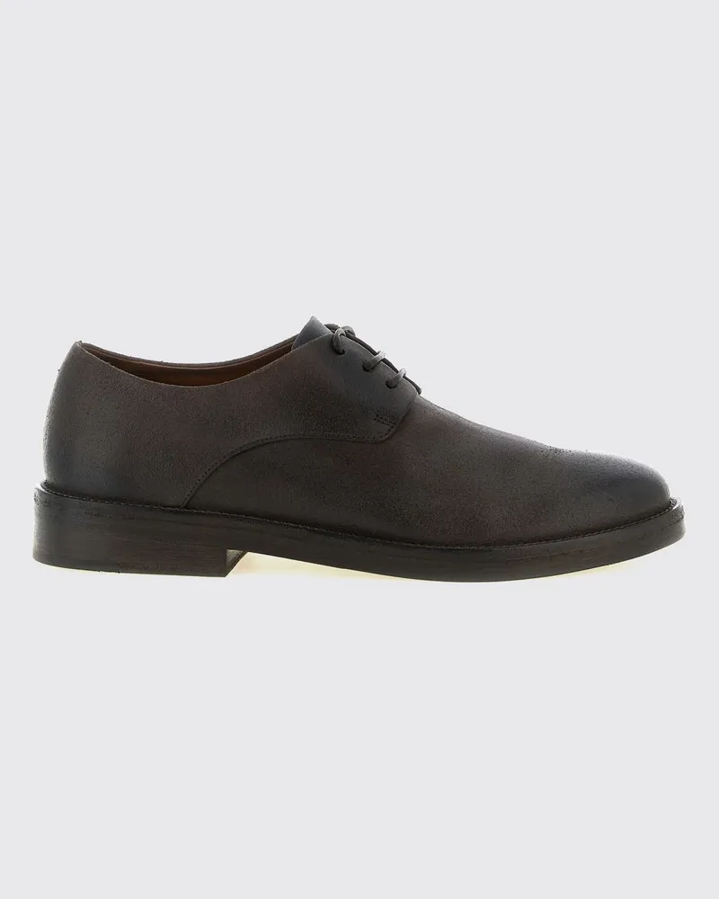 Marsèll Tubetto Derby-Schuhe aus gewachstem Leder und Veloursleder mit Gummisohle Braun
