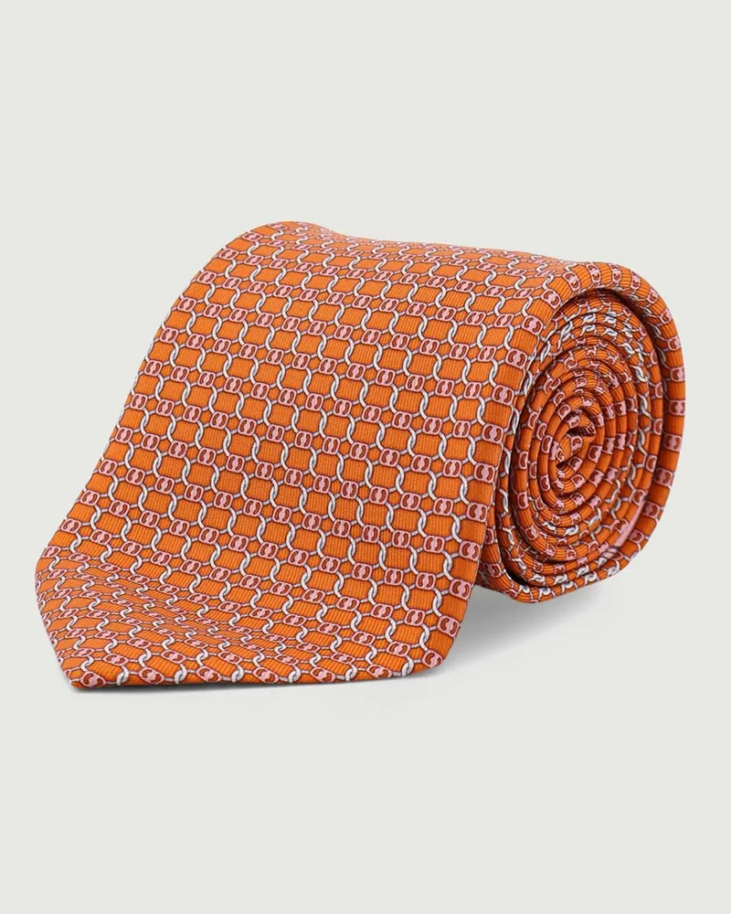 Ferragamo Schal herren Orange