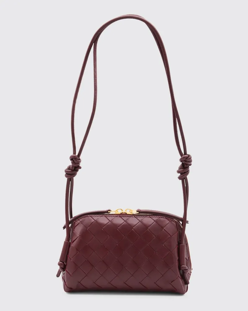 Bottega Veneta Schultertasche damen Burgunderrot