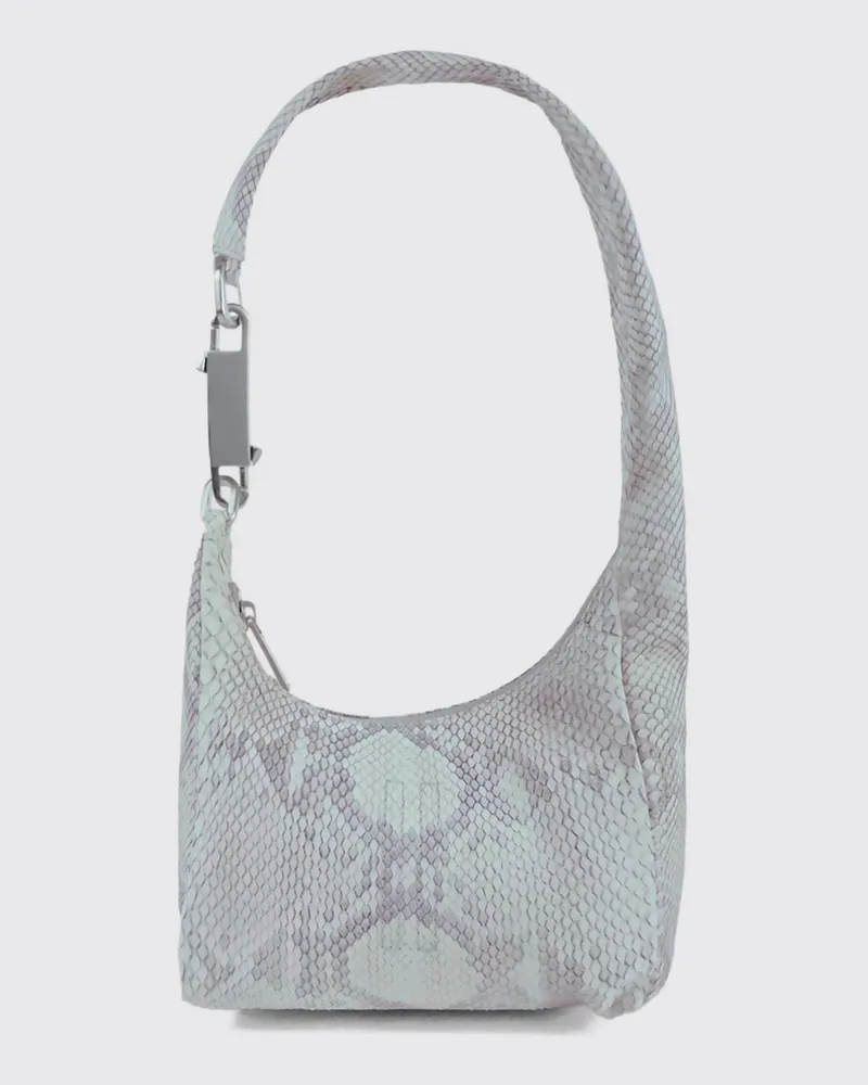 Rick Owens Mini-Schultertasche von aus Pythonleder mit Reißverschluss Natural