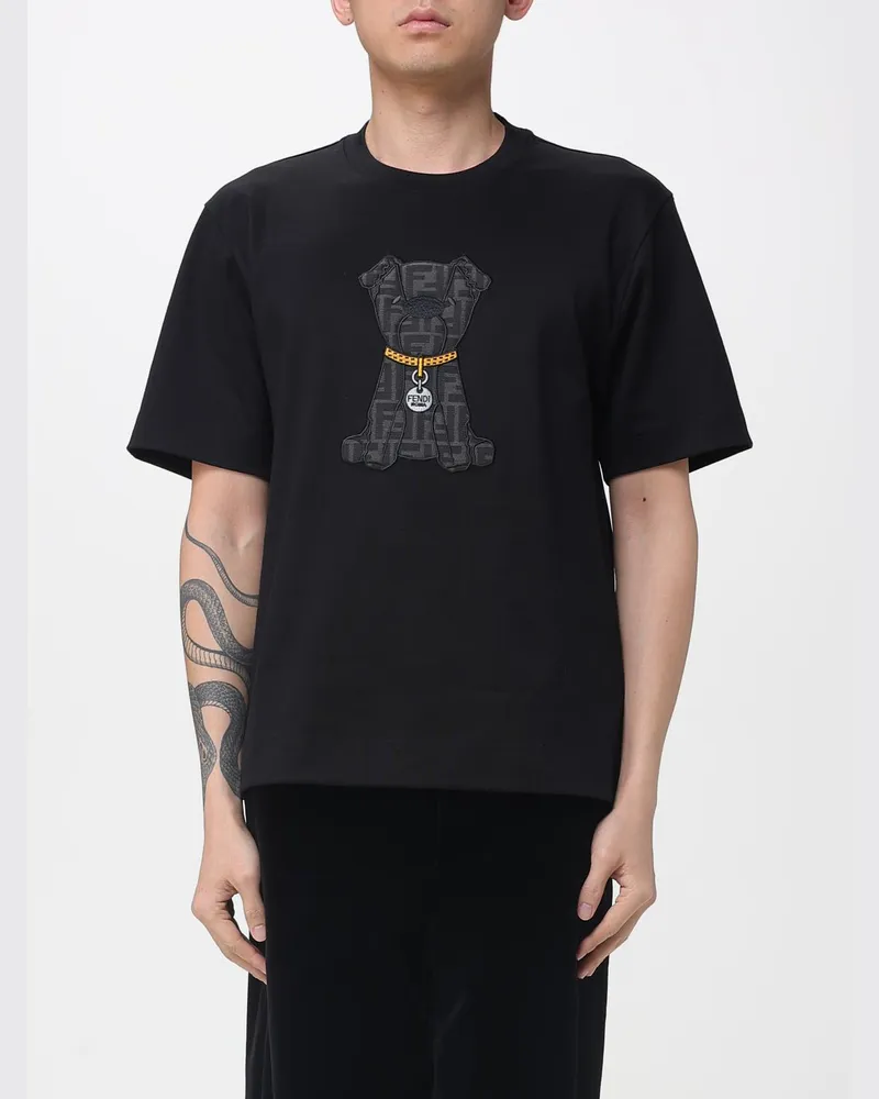 Fendi T-shirt herren Schwarz
