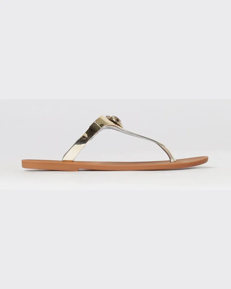 Kurt Geiger Maddison Laminierte Gummi Sandale Bronze
