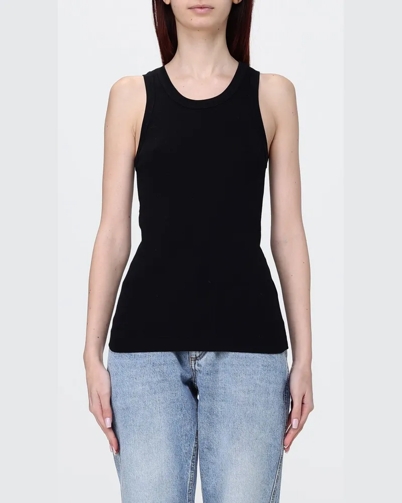 Brunello Cucinelli Basic-Tanktop aus Stretch-Baumwolle Schwarz