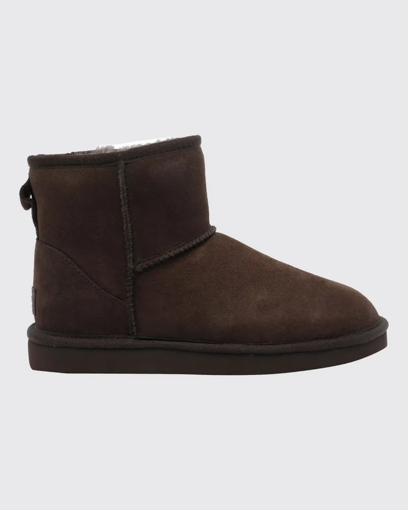 UGG Classic Mini II Wildleder-Stiefeletten mit Shearling-Futter Kakao