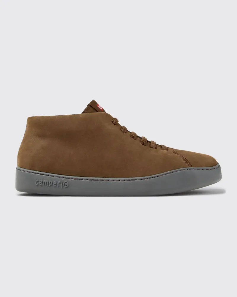 Camper Peu Touring Slip-on-Sneaker aus Nubukleder mit elastischen Schnürsenkeln Braun
