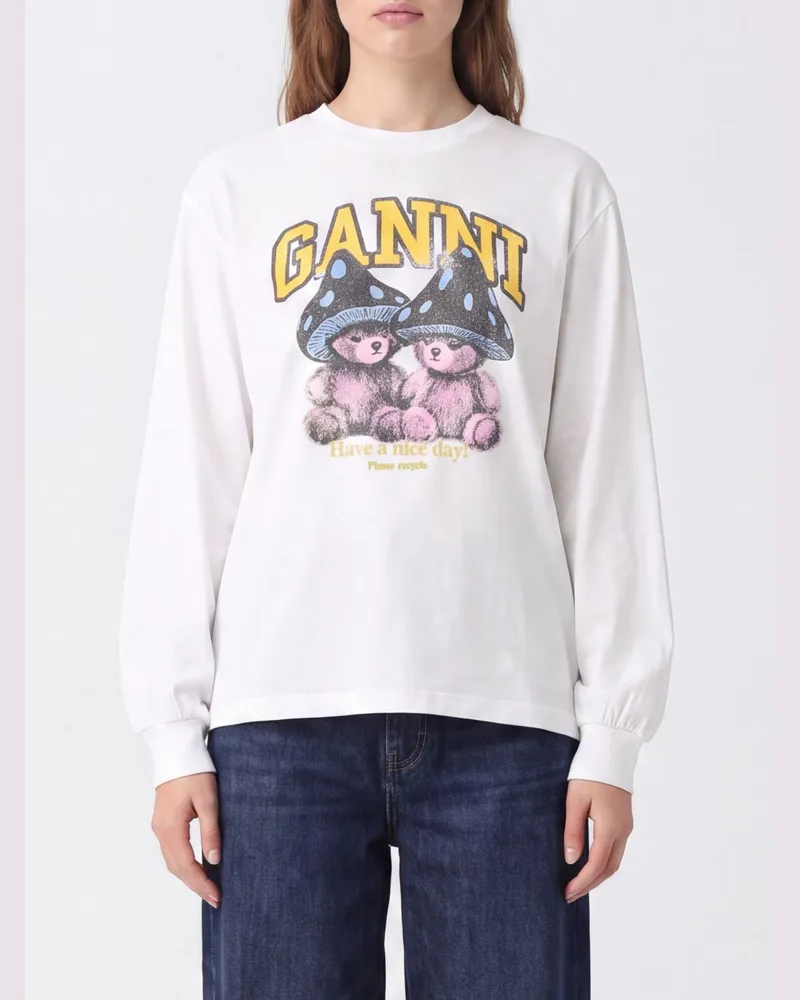 Ganni Sweatshirt damen Weiß