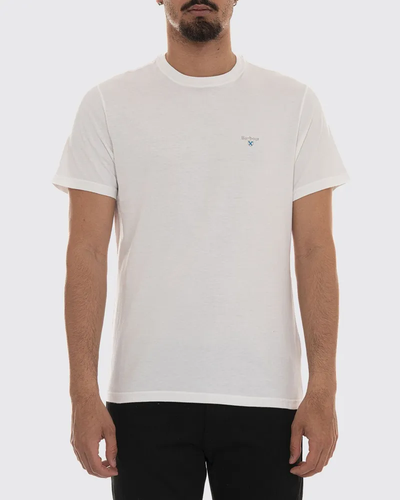 Barbour T-shirt herren Weiß