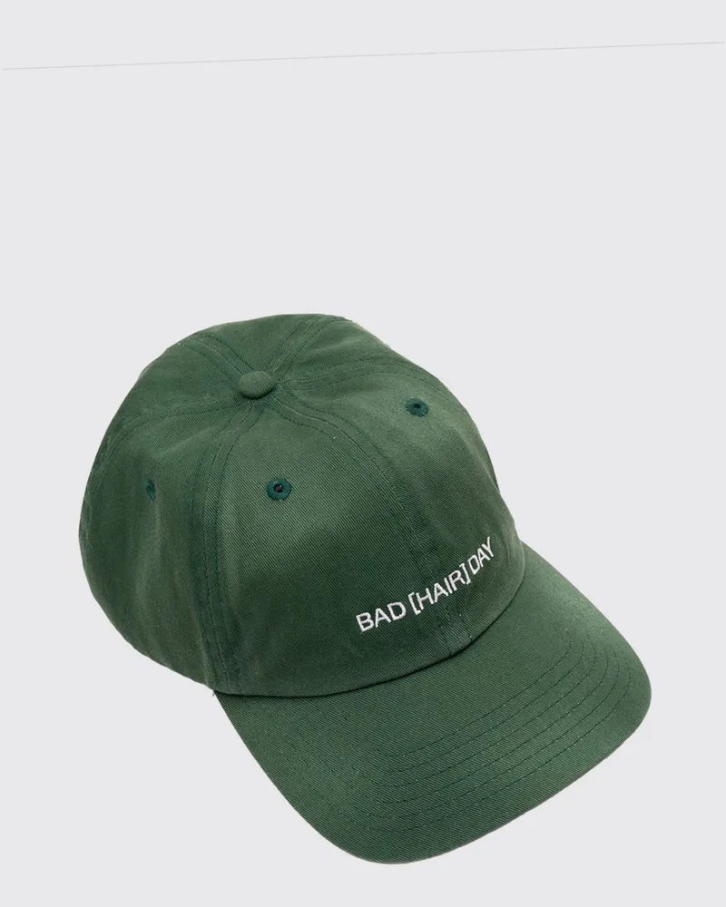 D1 Milano Baumwoll Baseballkappe mit Slogan Grün