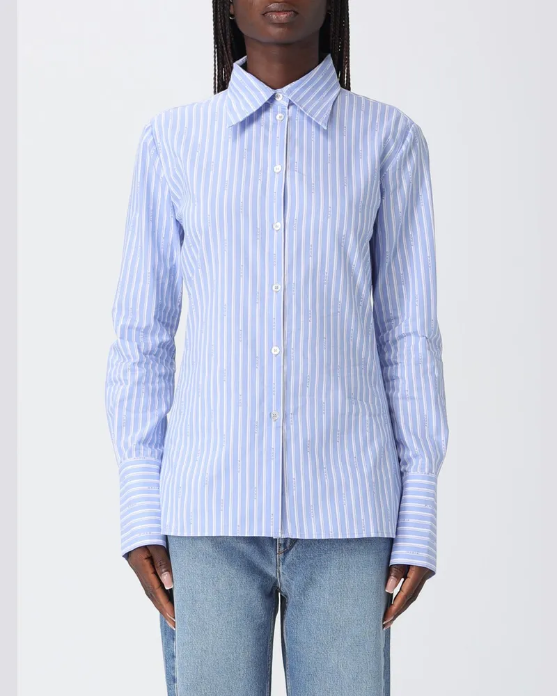 Pinko Hemdbluse damen Hellblau