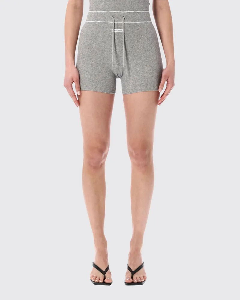 Marine Serre Shorts damen Grau