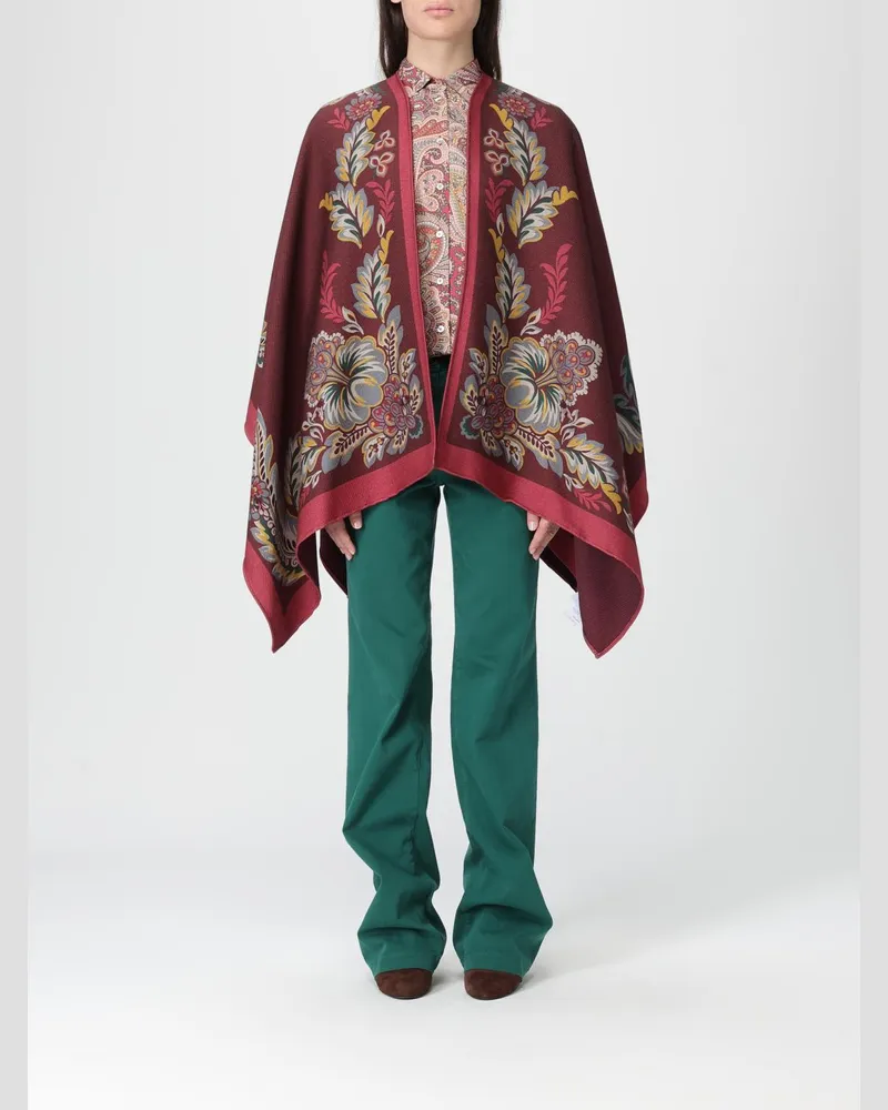 Etro Pelerine damen Burgunderrot